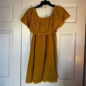 Umgee yellow off the shoulder Dress